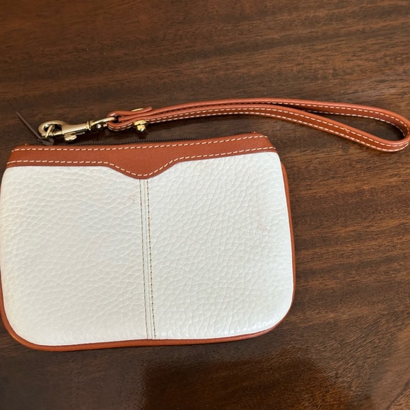 Dooney & Bourke Winter White and Tan Satchel w/Coin Pouch - Picture 13 of 14